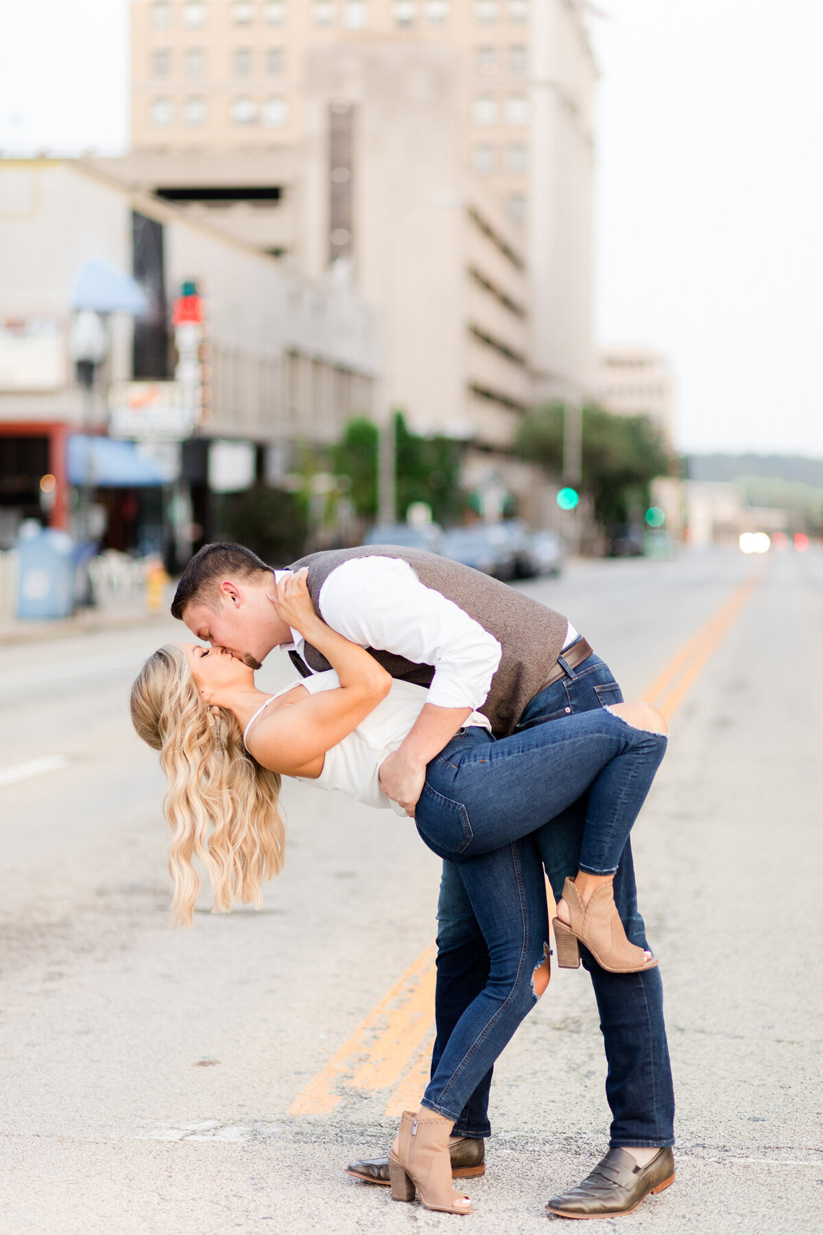 Peoria IL Rooftop Engagement Session-57