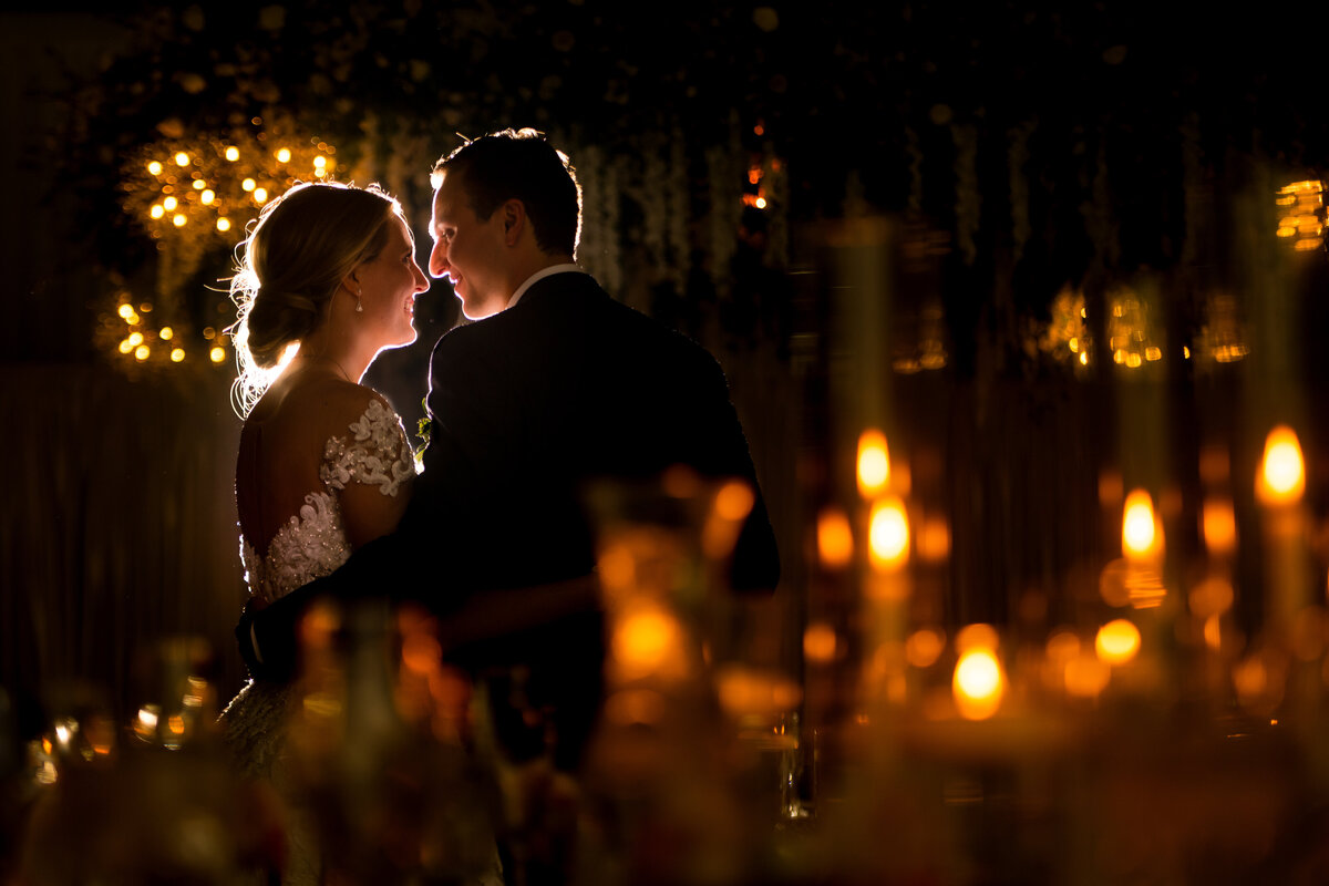 The Bride and Groom share a moment before their reception at Catfish Bend Casino in Burlington Iowa