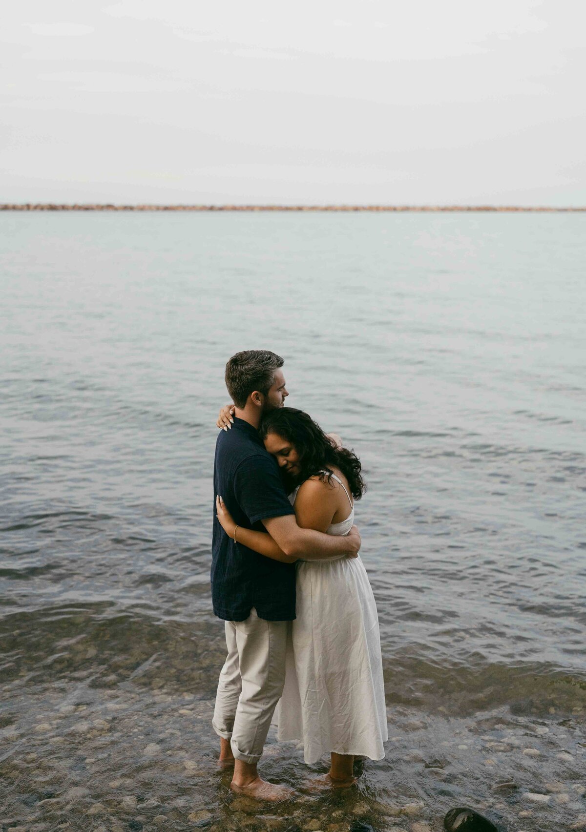 Intimate Engagement Session in downtown Milwaukee-27
