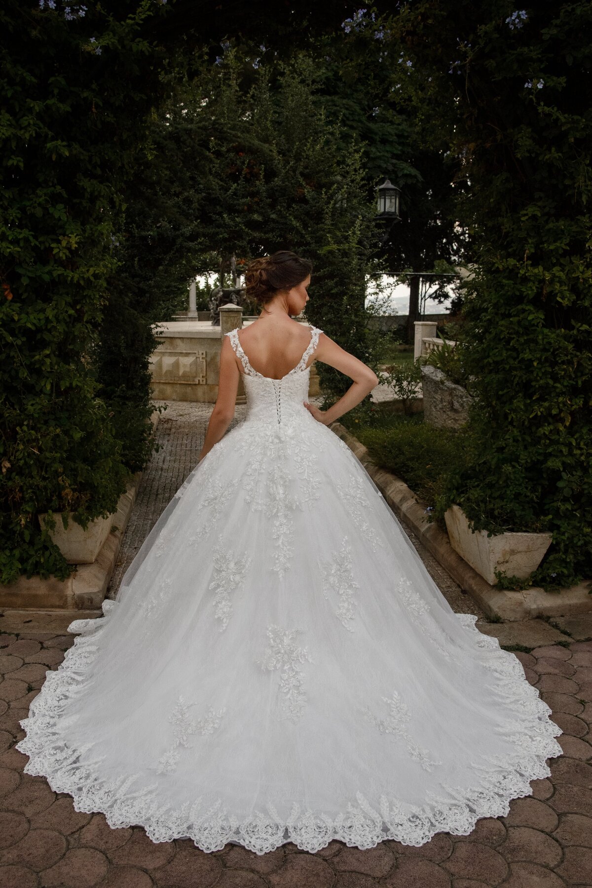 Back of wedding dress