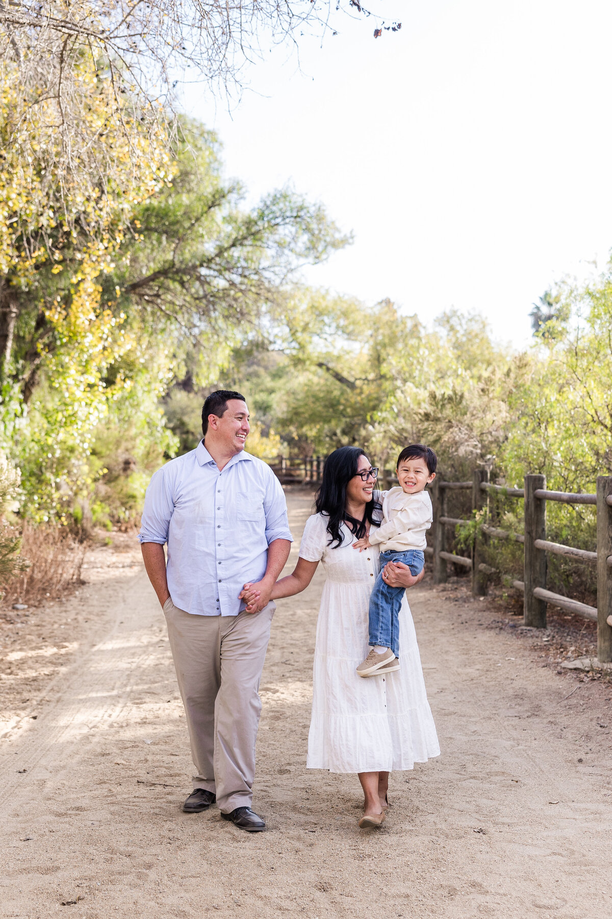 family walking holding son bonita san diego