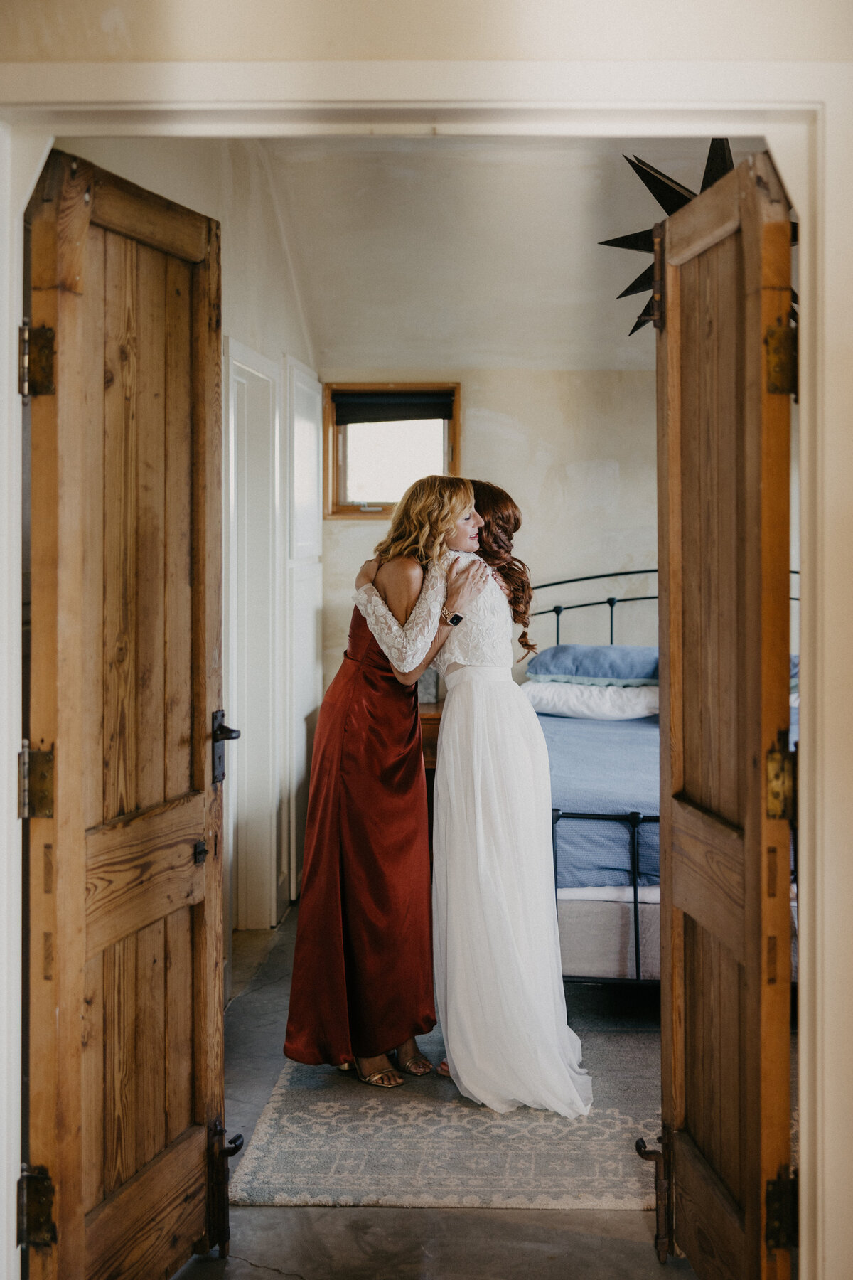 wedding day getting ready view