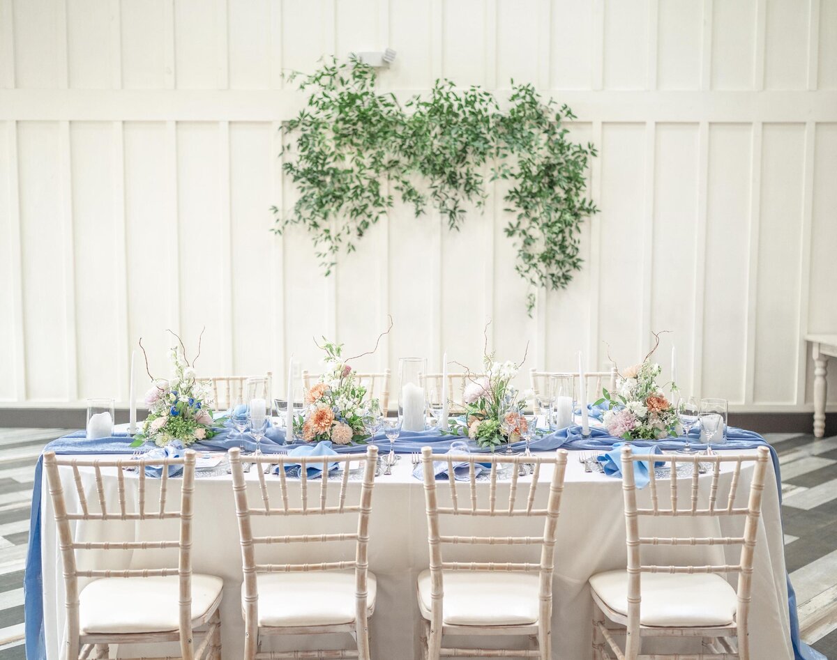 Wedding table and chairs