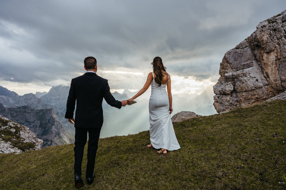 Marmarole helicopter Elopement Dolomites -16