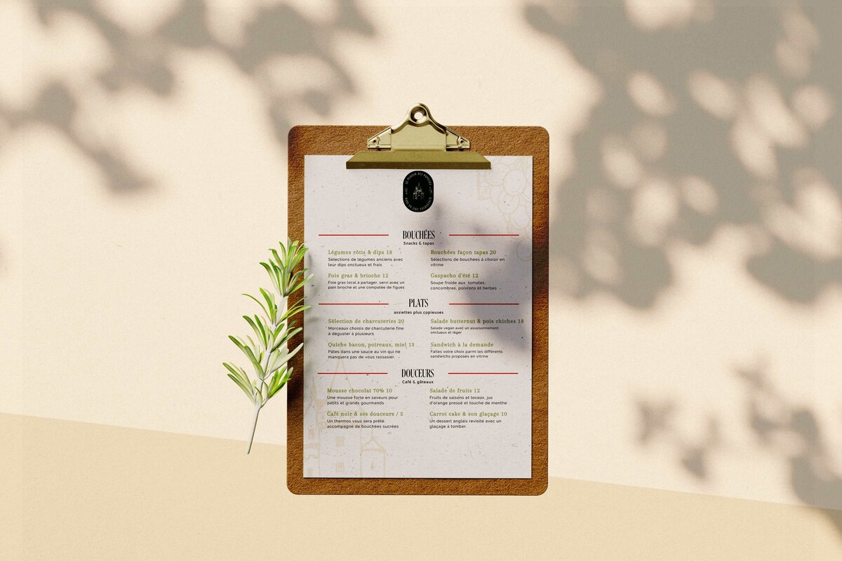 menu mockup pnac