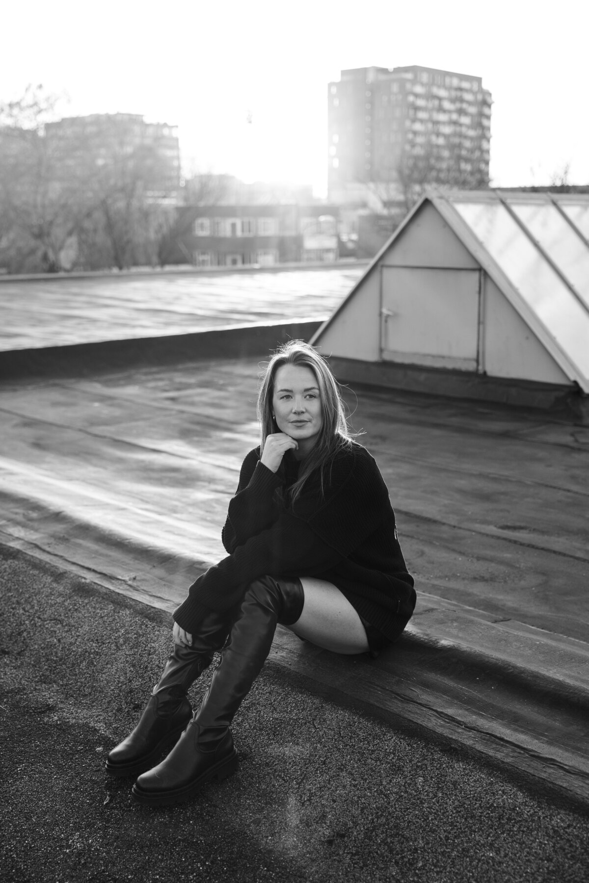 outside rooftop shoot