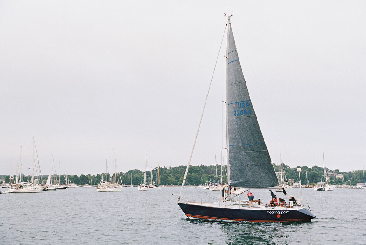 Newport ri rehearsal sunset sail-Halie Child Photography-142