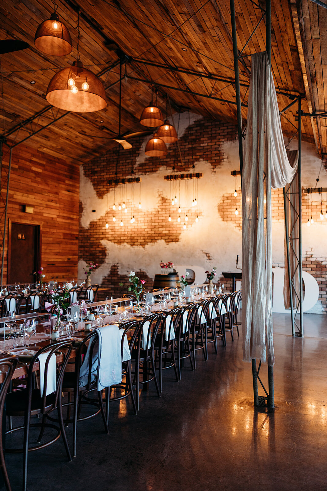 Reception space at Petrichor Farm