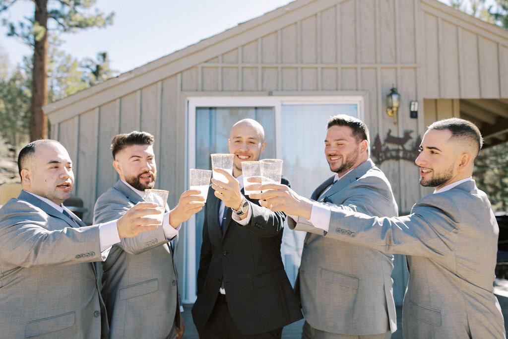 Sally and Pablo_groomsmen cheers