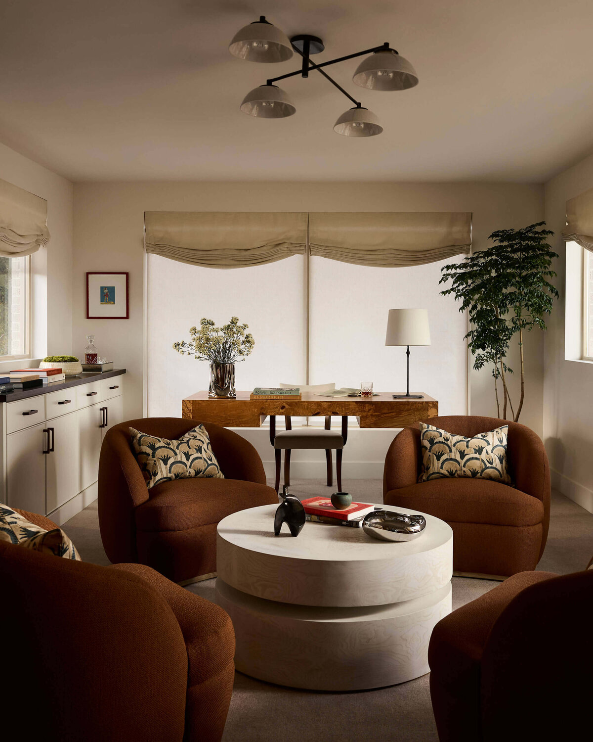 mid-century-home-office-lounge-warm-accent-chairs-wilmington-interior-designer