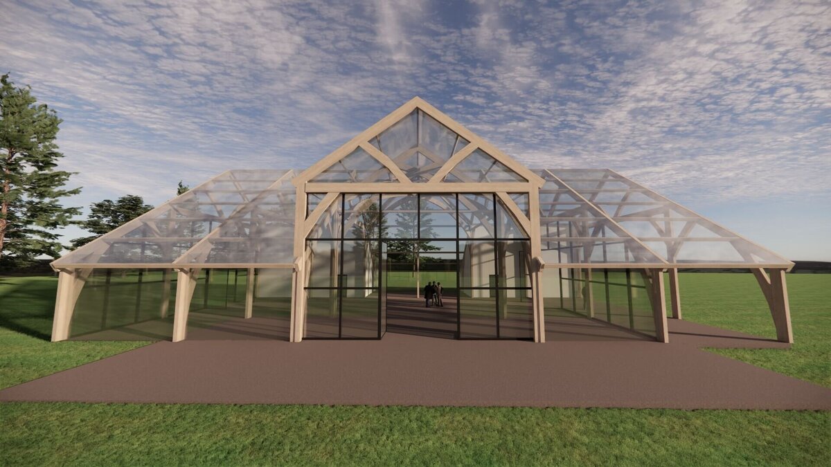 A beautiful new concept glass marquee