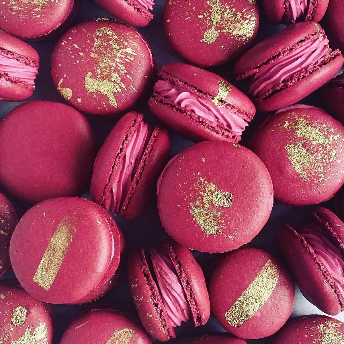 purple macarons