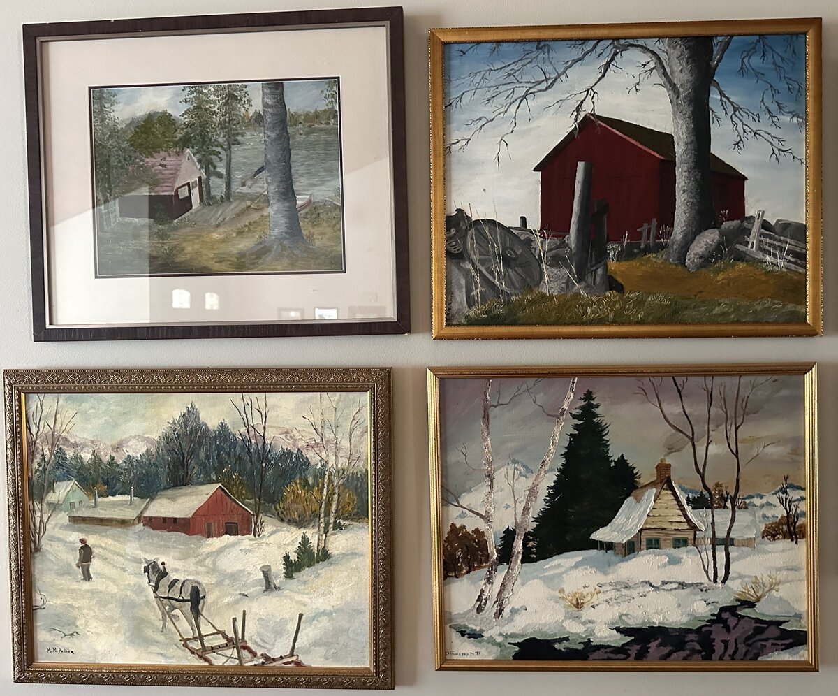 Moms and Great Granny Margaret Palmer - bottom left - Landscapes 