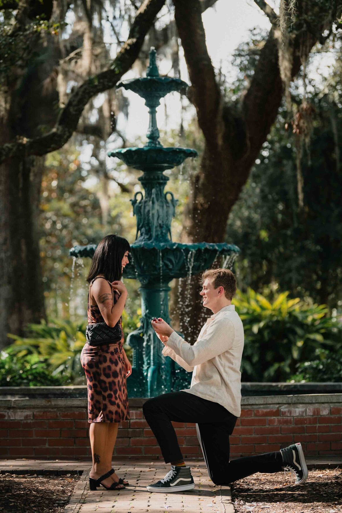 004_Downtown Savannah Surprise Proposal Photographer_