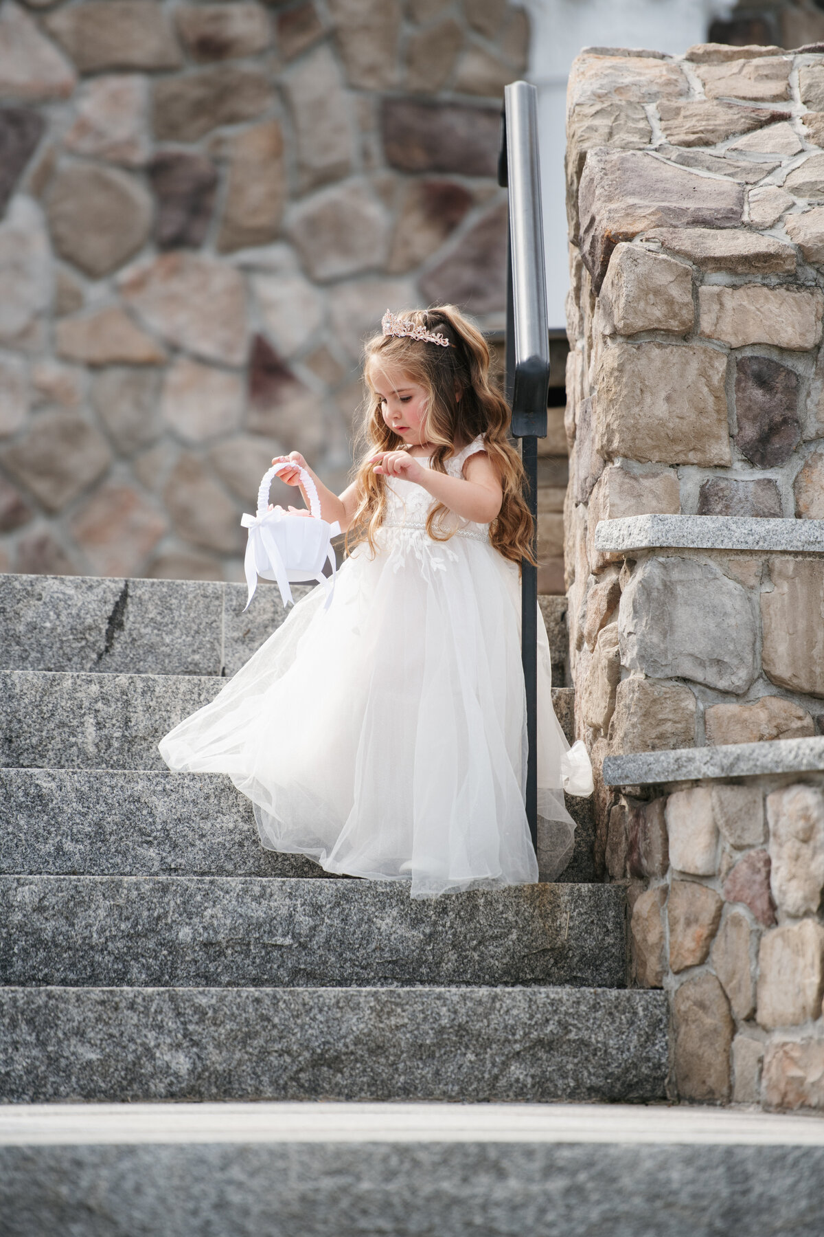Flower girl at wedding 