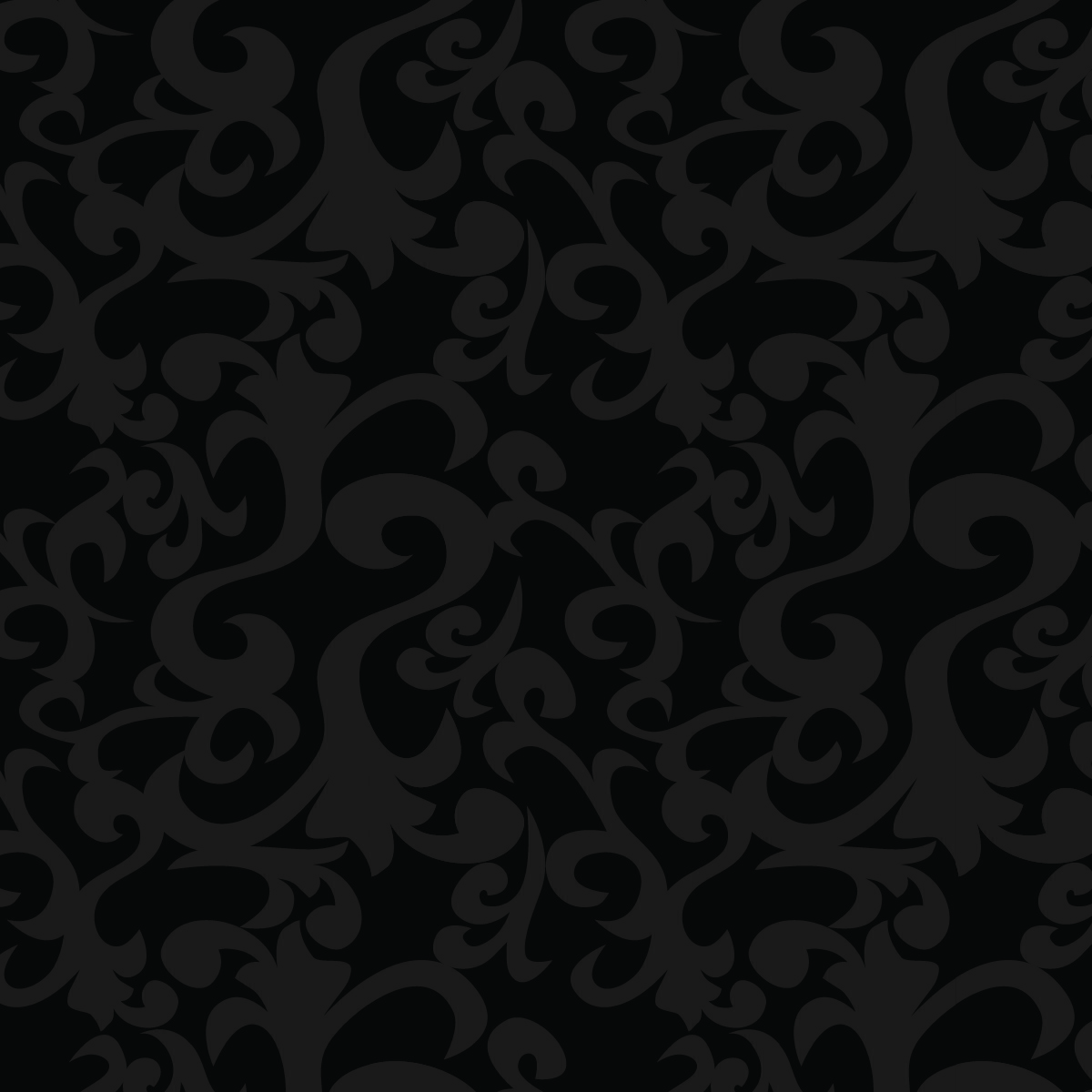 Midnight Wonky Damask