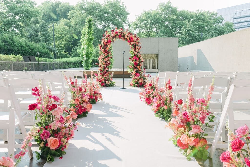 Carolyn and Rodney PInk Wedding at the Barnes Foundation10