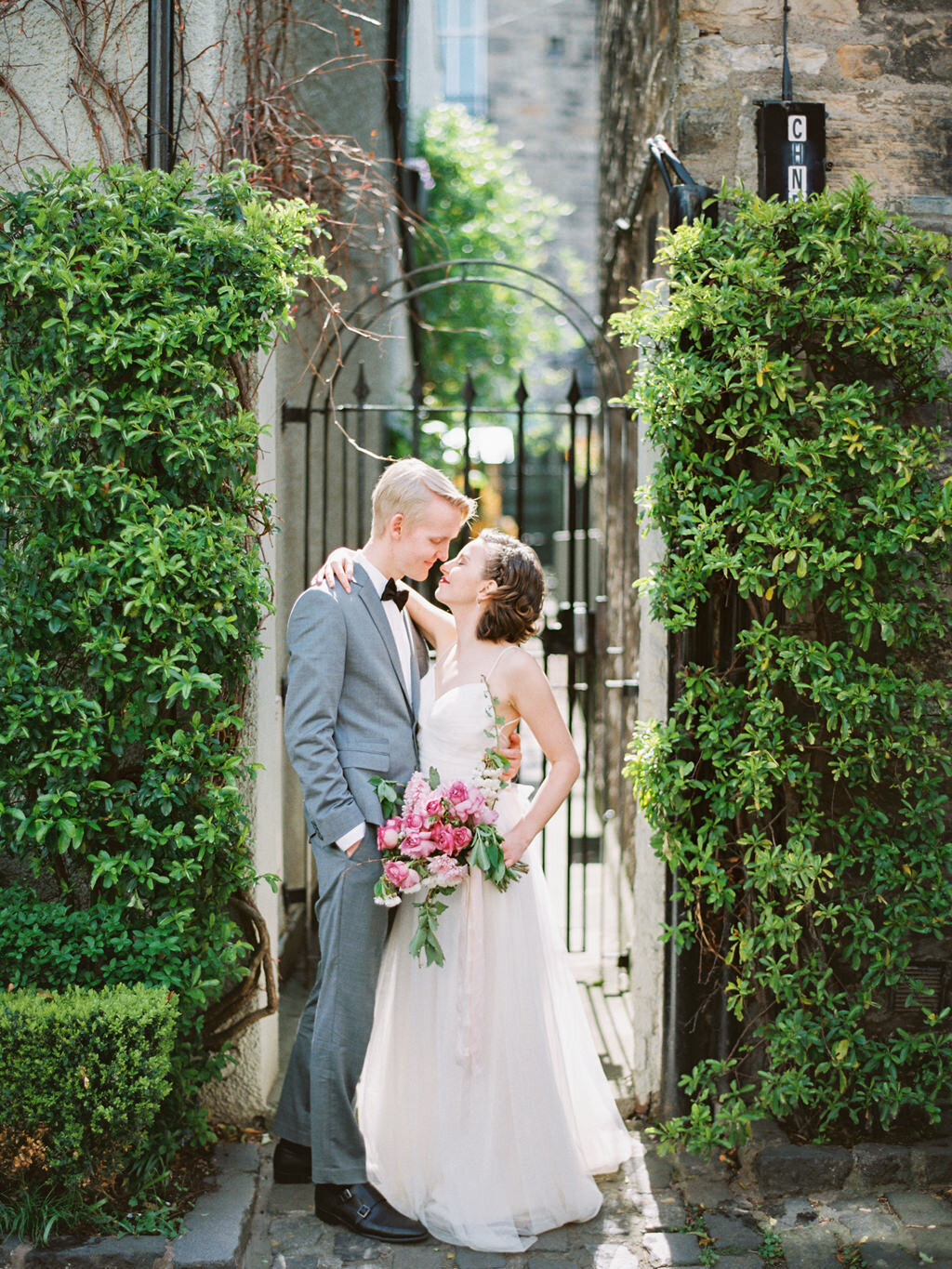 Circus Lane Edinburgh Scotland Spring Elopement Ball Photo Co-27