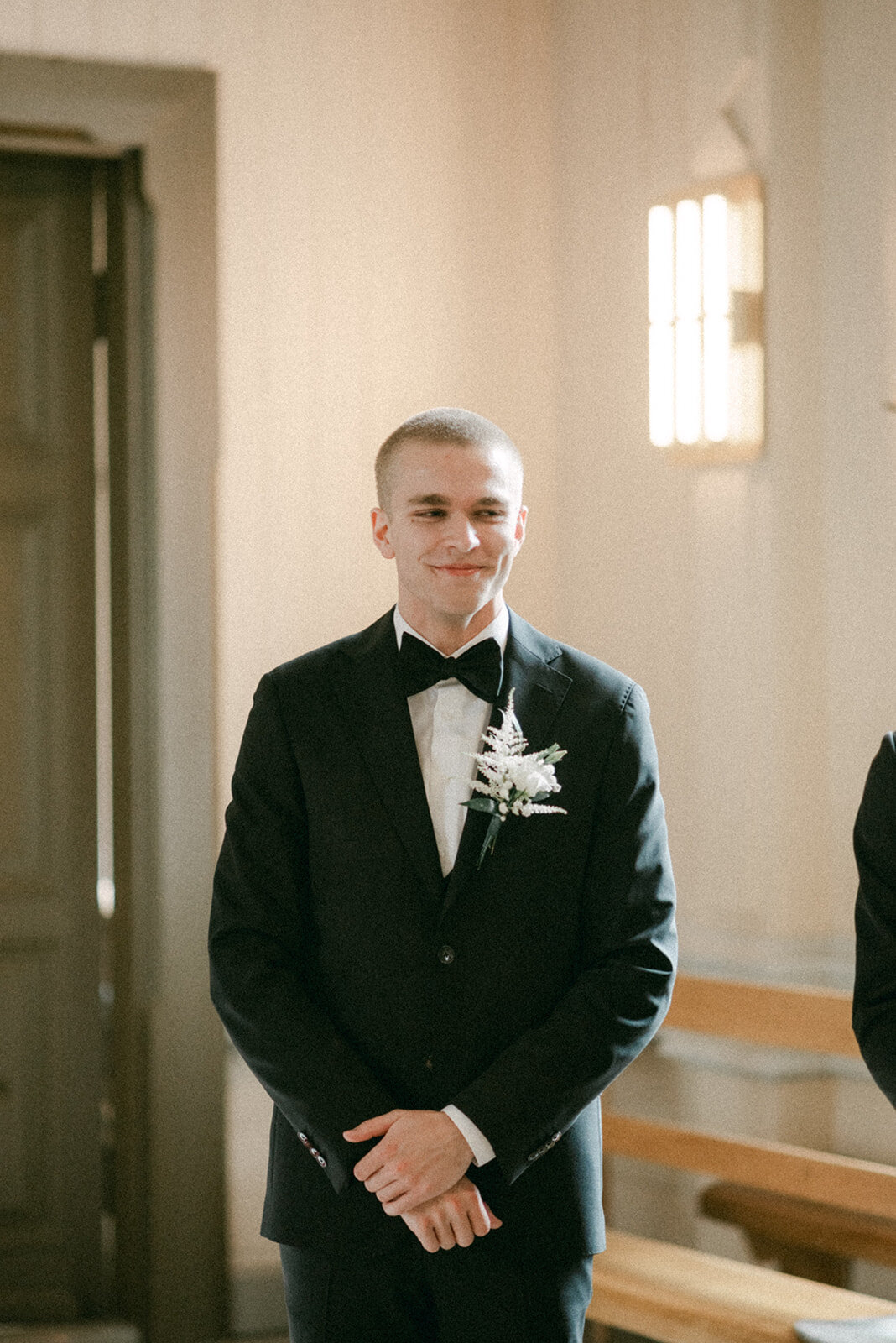 Wedding photograph of an intimate wedding ceremony by photographer Hannika Gabrielsson