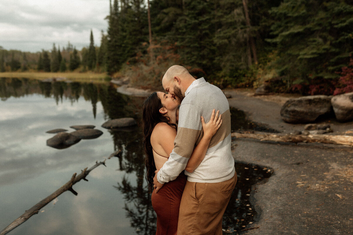 Adventure Engagement Photos Sunset Water 018