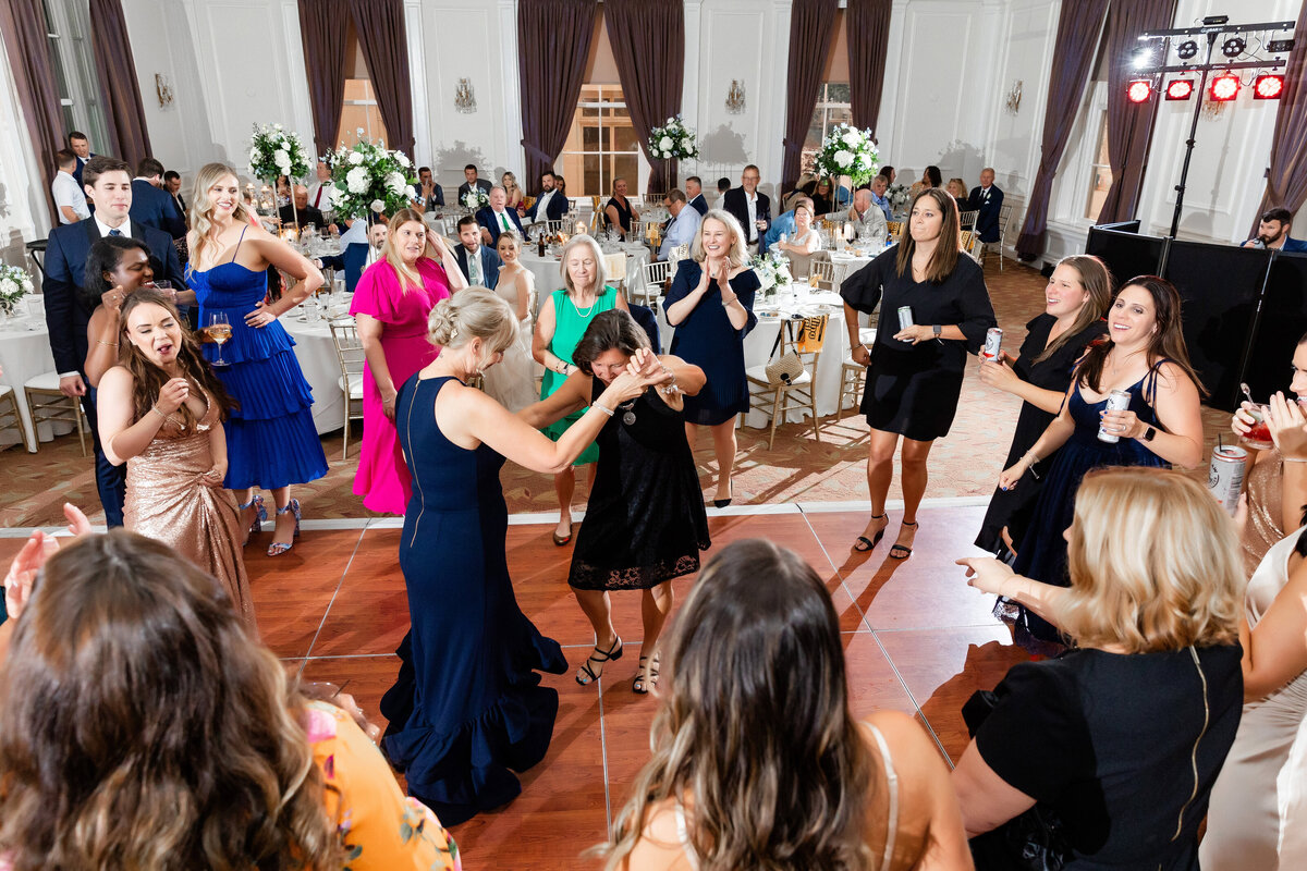 wedding dancing at reception in pittsburgh ballroom