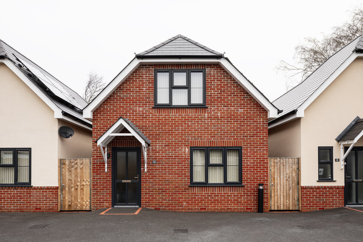 Exterior brick home