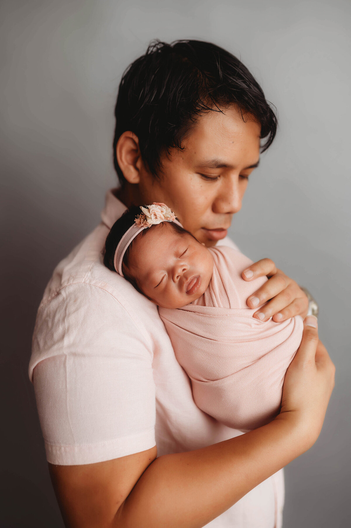 Baby posed for Newborn Portraits in Charleston, SC.