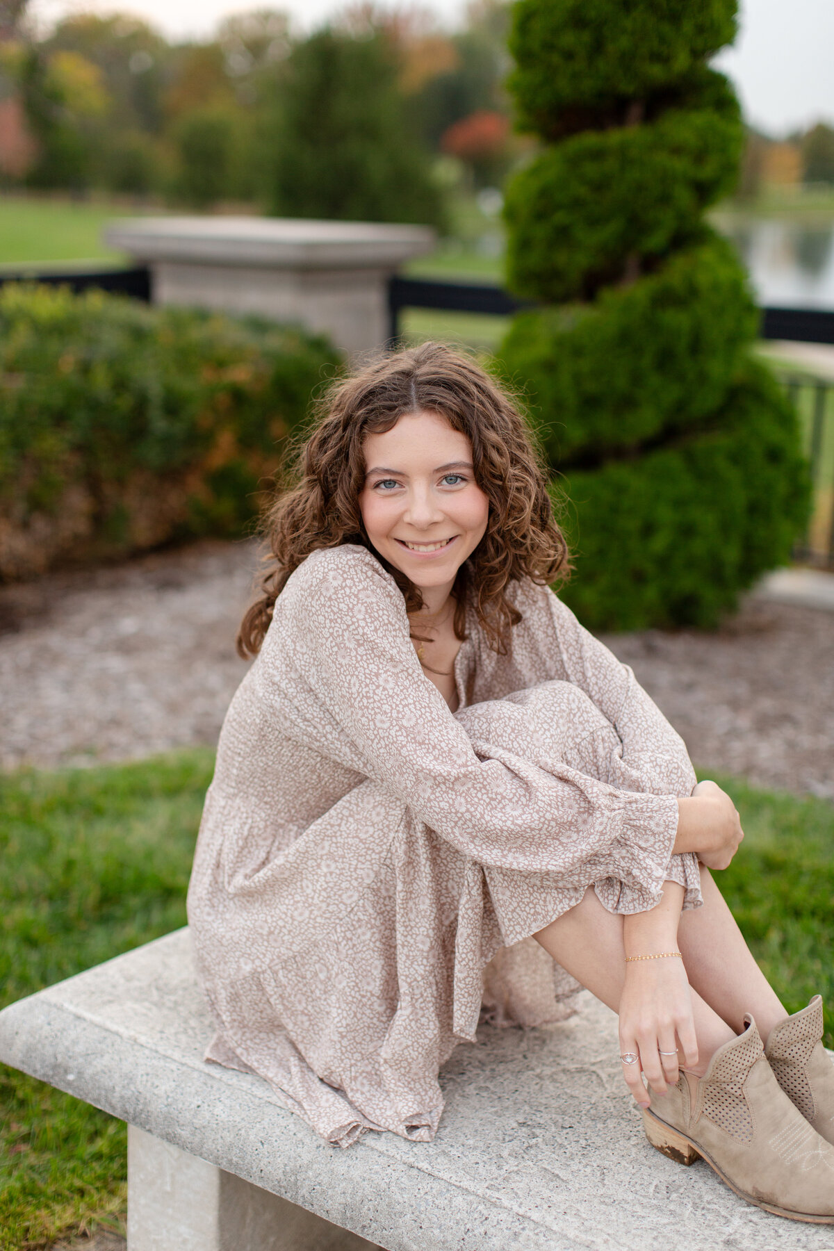 light and airy senior photos