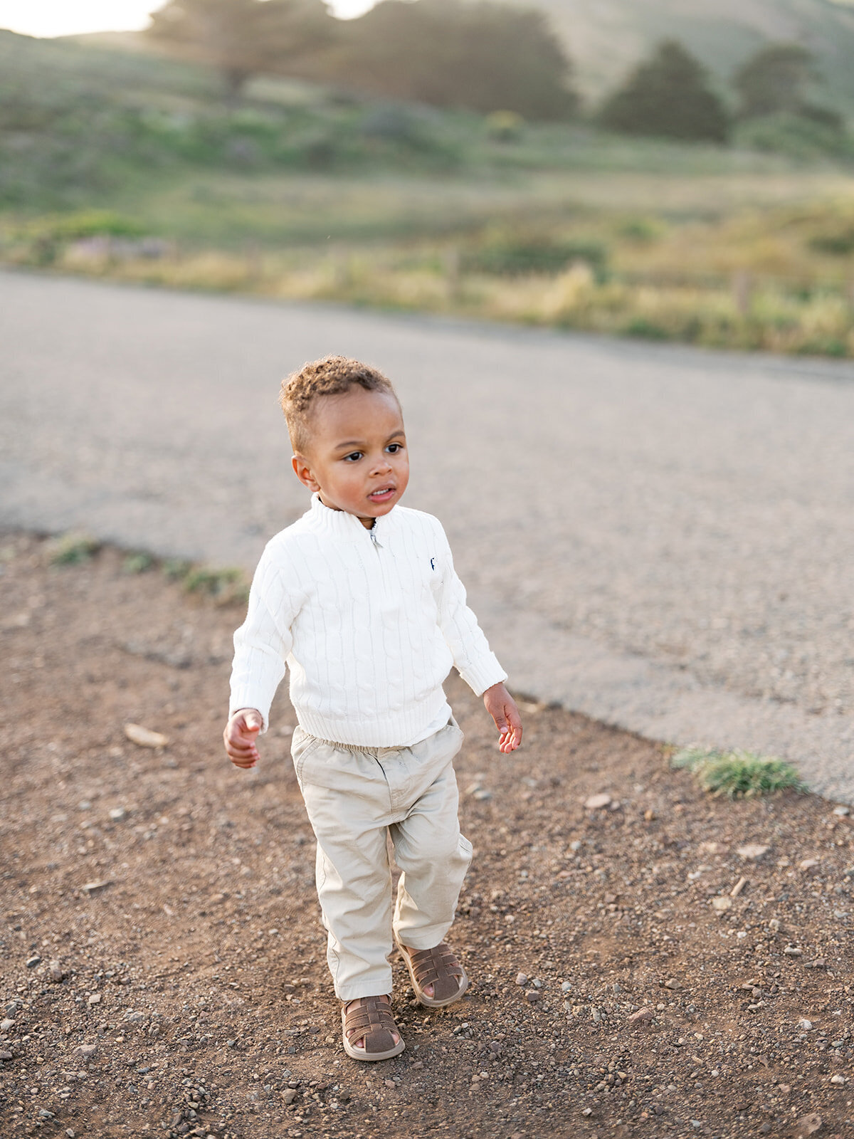 Child portrait Rodeo Beach family session Marin Headlands Bay Area photographer
