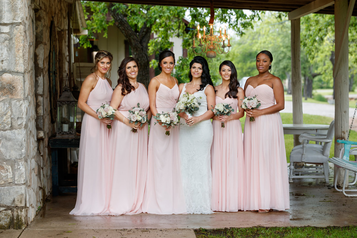 Austin wedding photographer pecan springs ranch wedding photographer bride bridesmaids