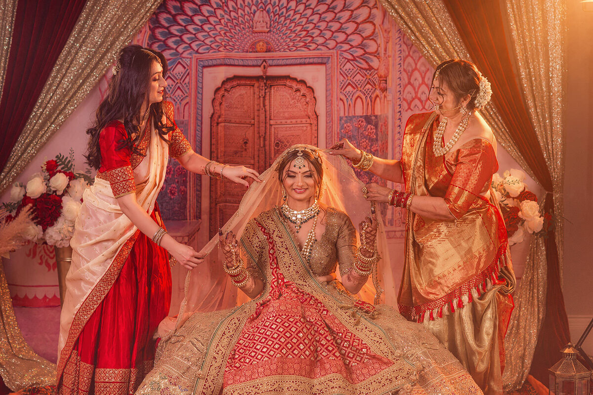 Toronto indian bridal portrait