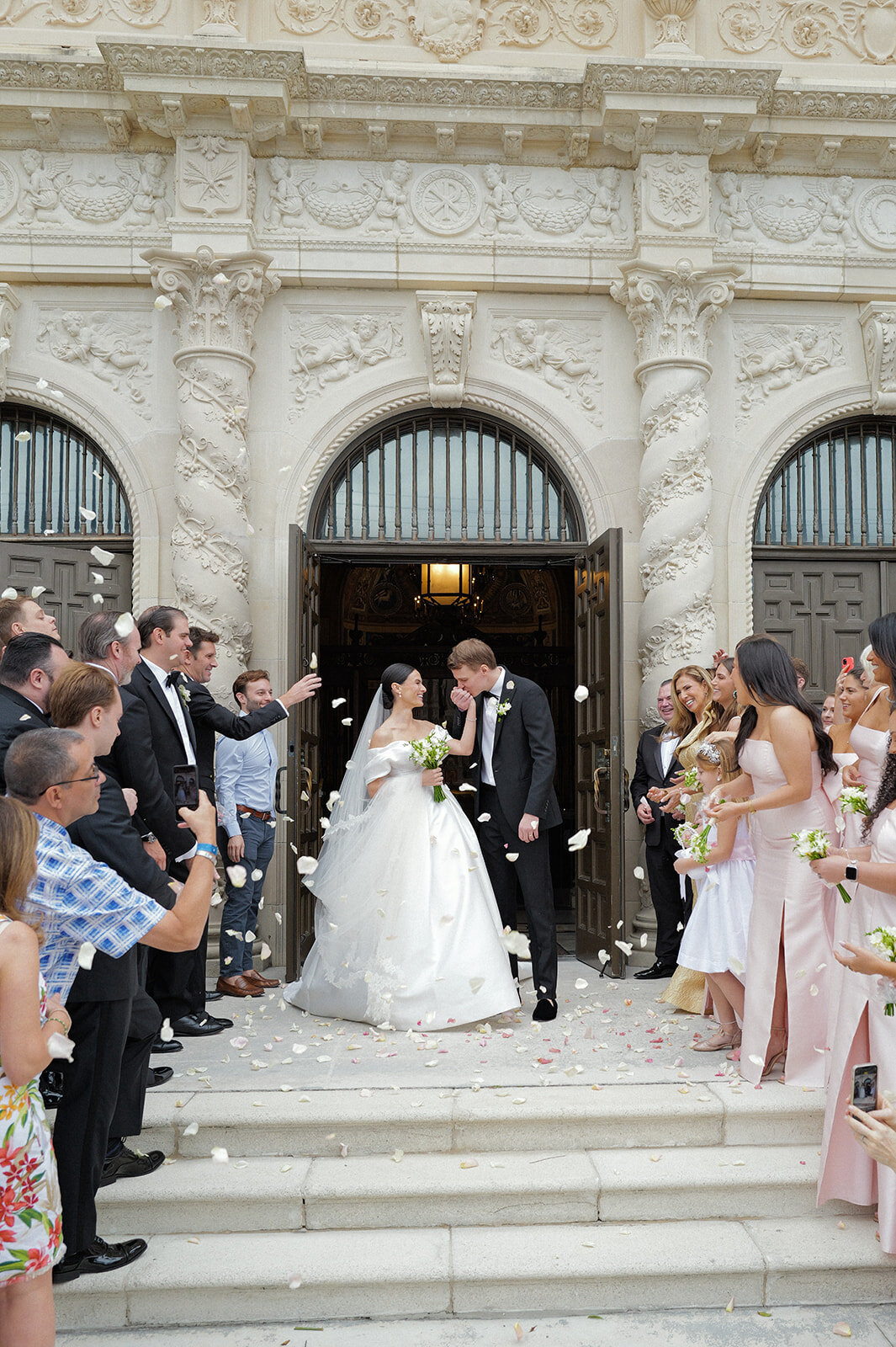Palm beach ceremony exit anna caroline weddings