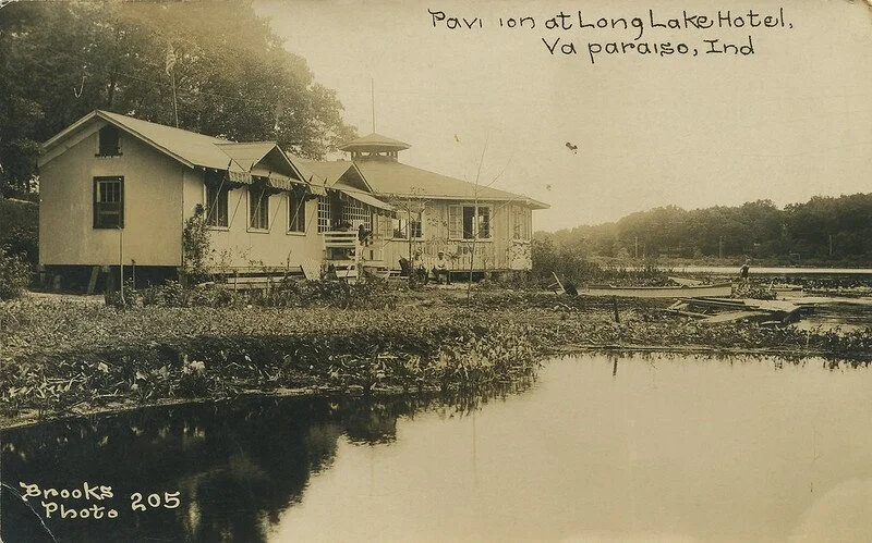 Pavilion+at+Long+Lake,+circa+1910+-+Valparaiso,+Indiana