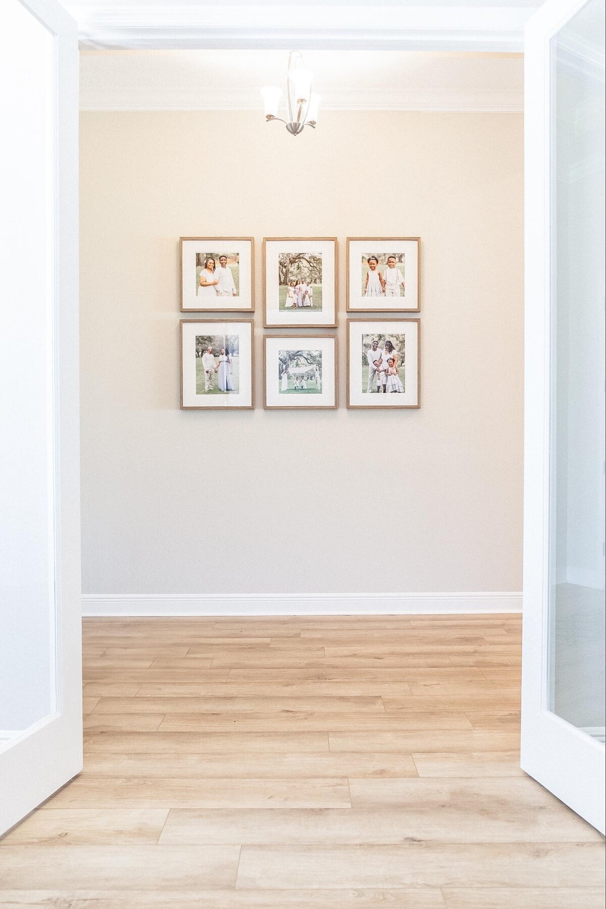 Fresno maternity Photography Artwork, Gallery wall of framed photos