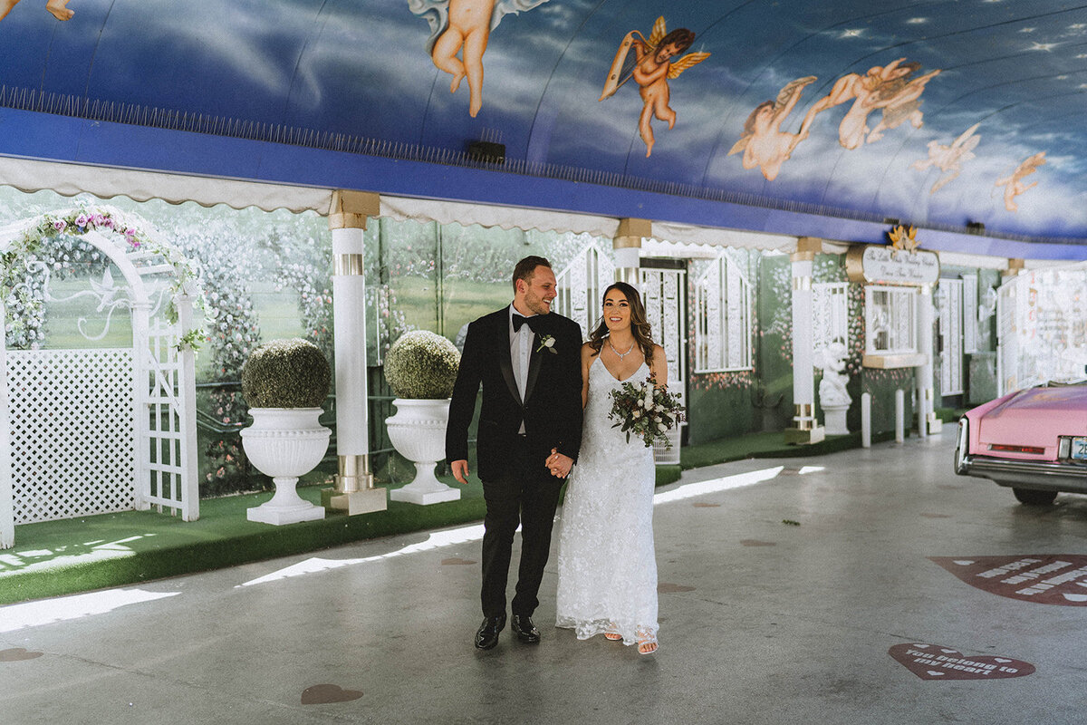 A Little White Chapel Wedding Downtown Las Vegas Elopement Photography Packages Pink Cadilliac-0005