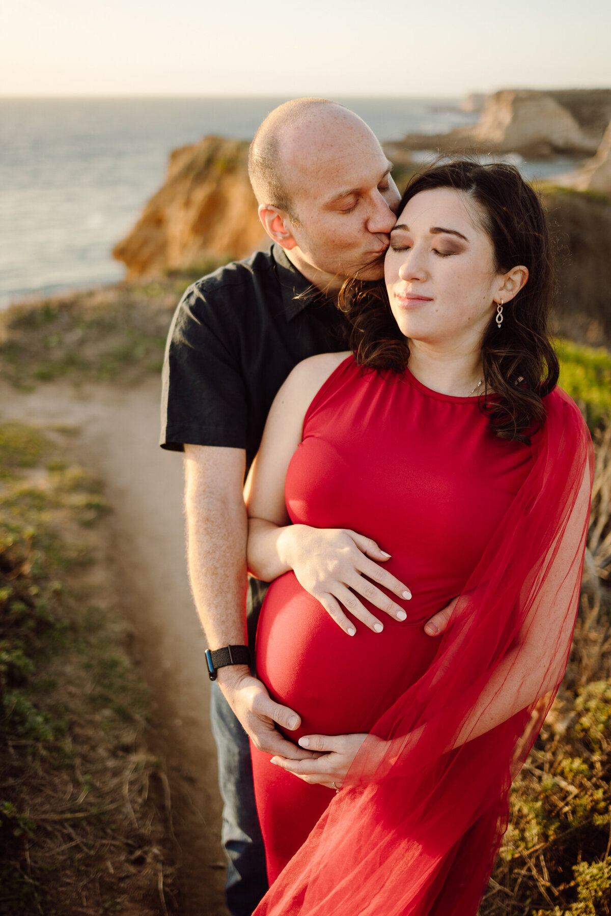 Santa Cruz Forest and Beach Maternity Session Lisa-10