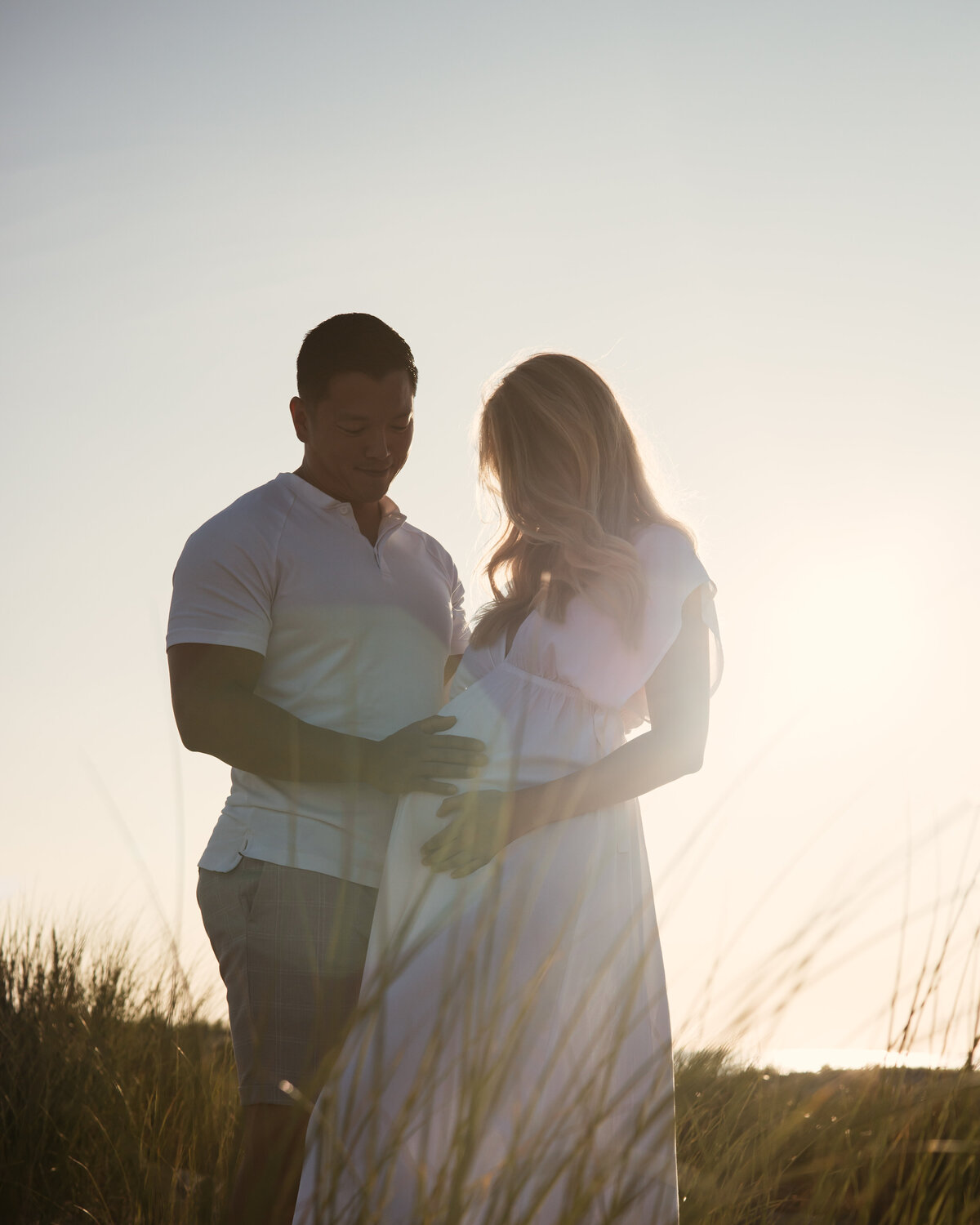 zwangerschap shoot strand en duinen Den Haag