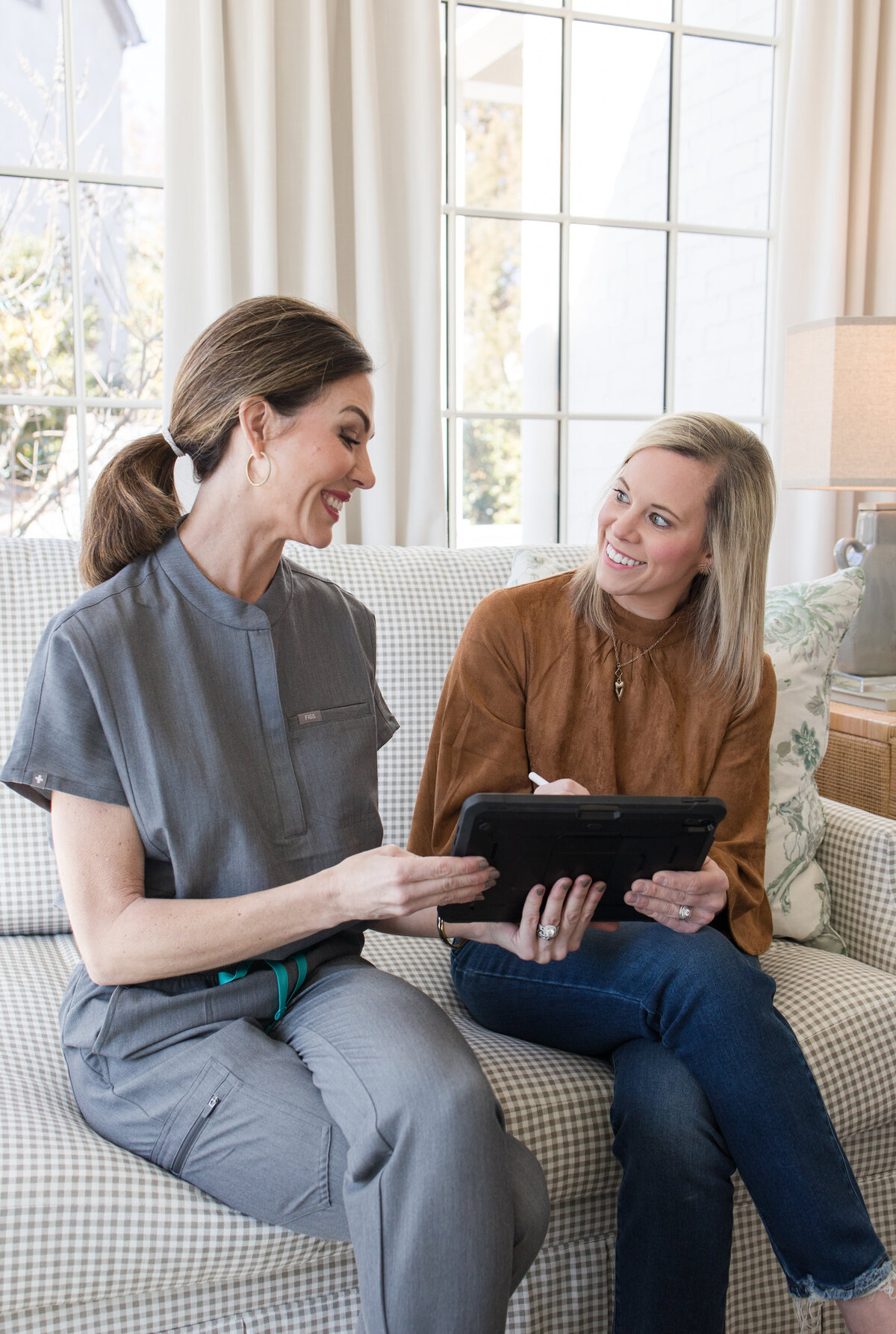 personal brand photoshoot for allison cease of new radiance and maggie lawrence