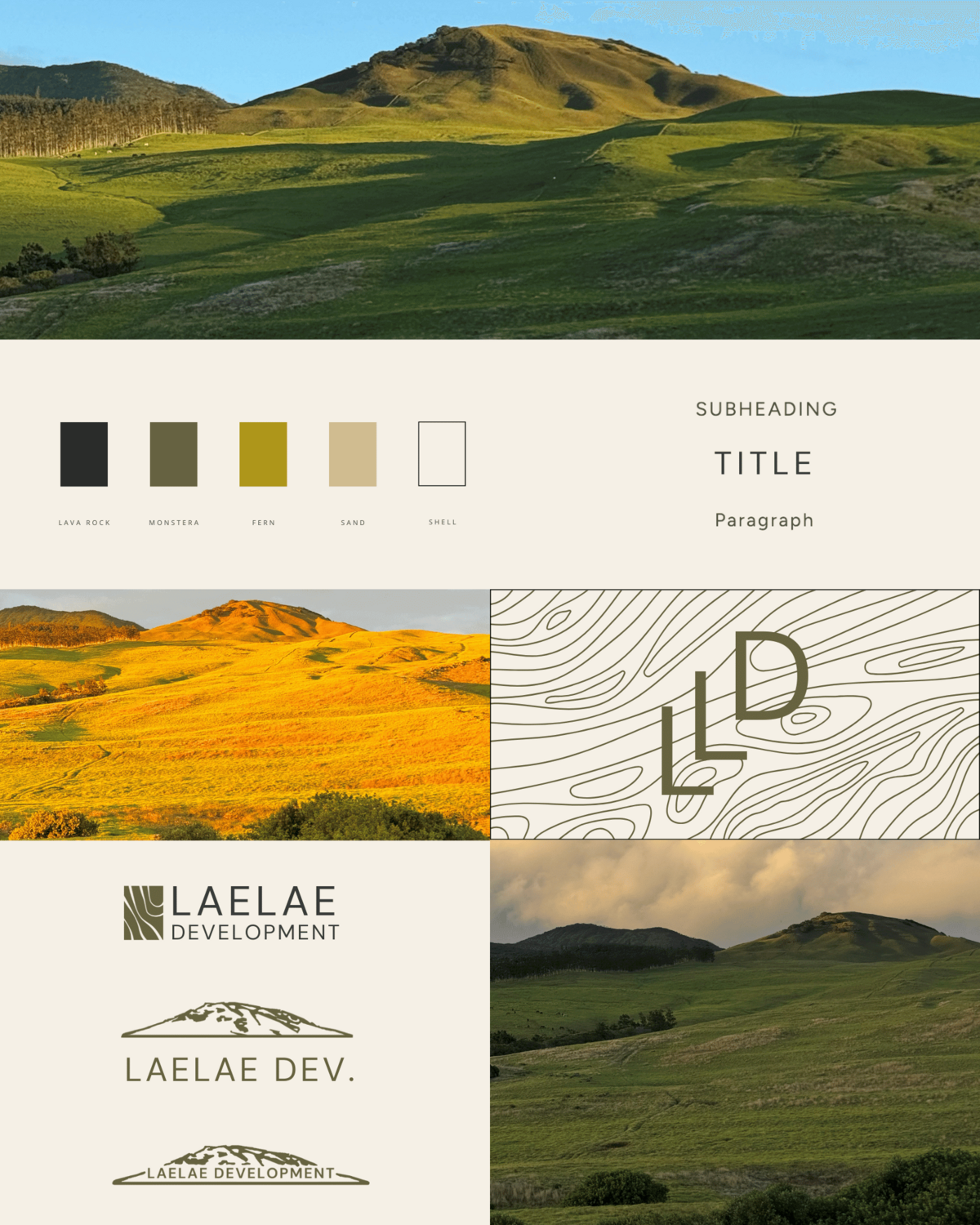 Elegant and professional branding for Laelae Development by Hawaii designer
