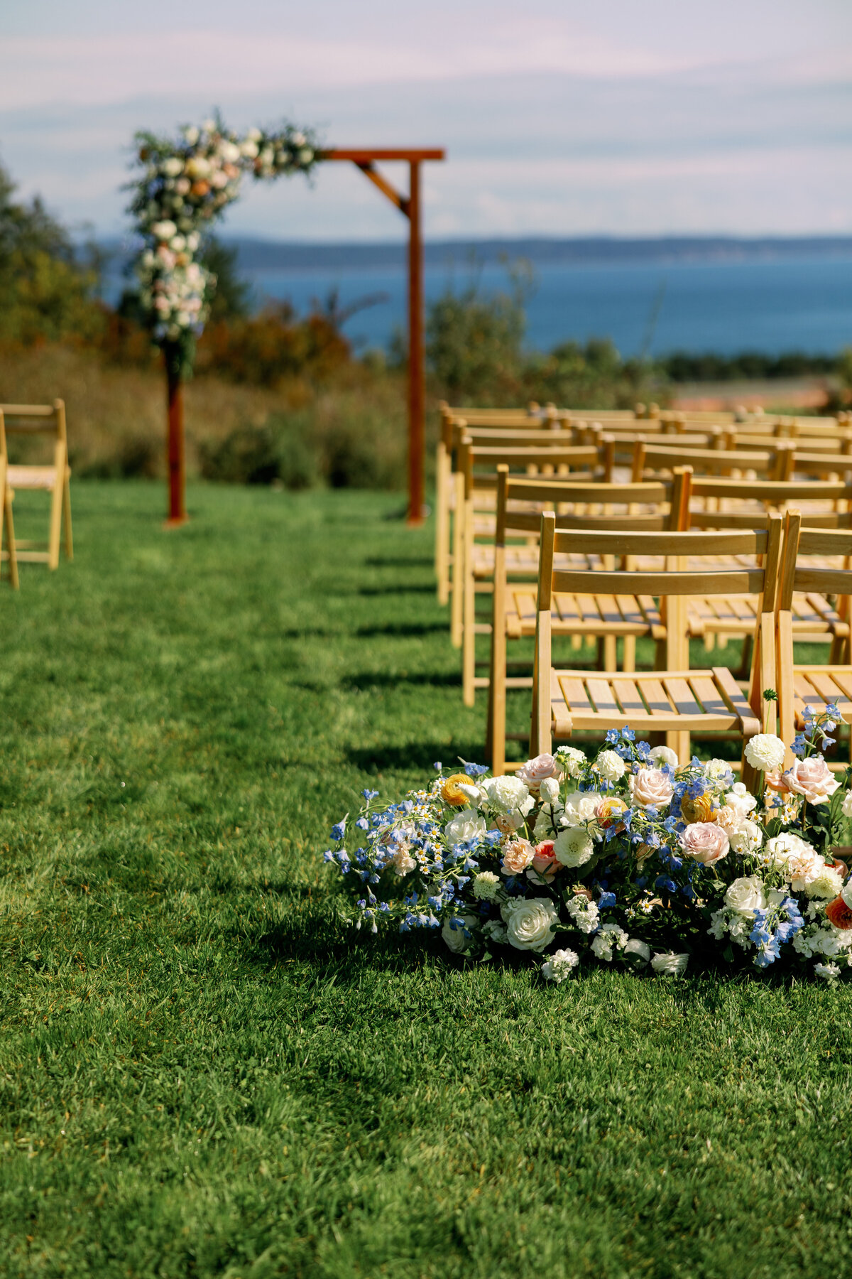 Saltwater Farm San Juan Island Wedding, flowers by Bloom San Juan