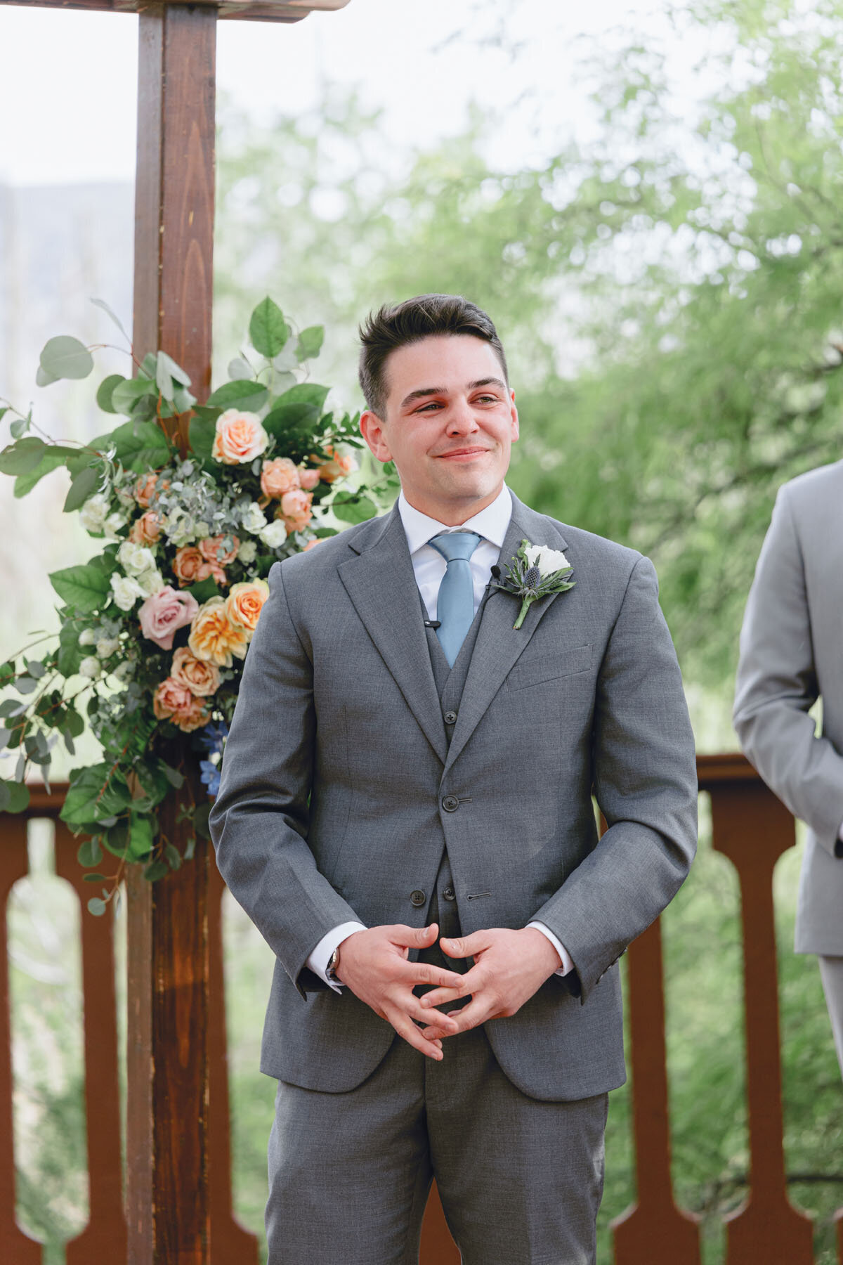 Tanque Verde Ranch Tucson Arizona sunset wedding image