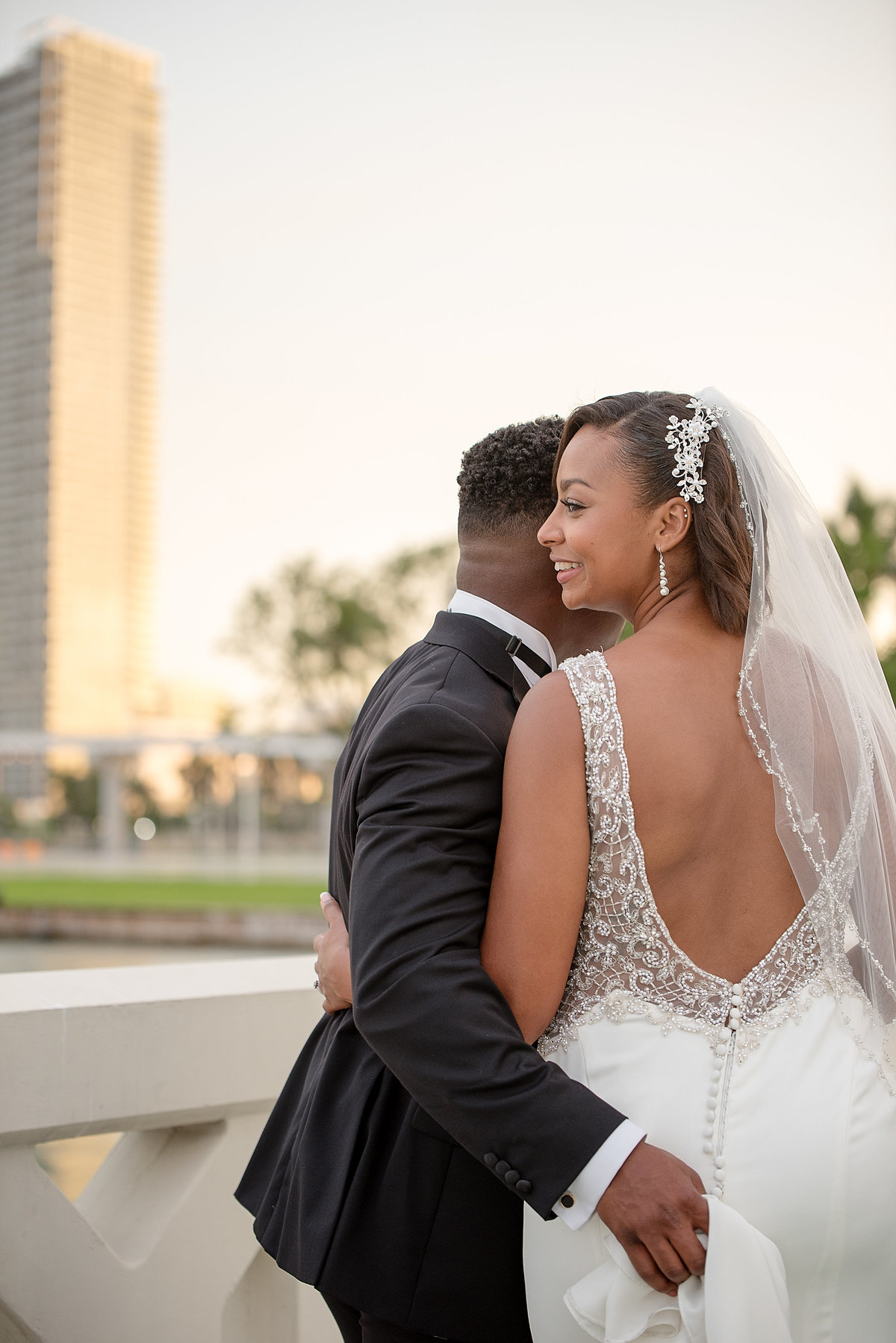 NFL Miami Dolphins Brandon Radcliff ShaKyra Radcliff Briza on the Bay Wedding Andrea Arostegui Photography-220