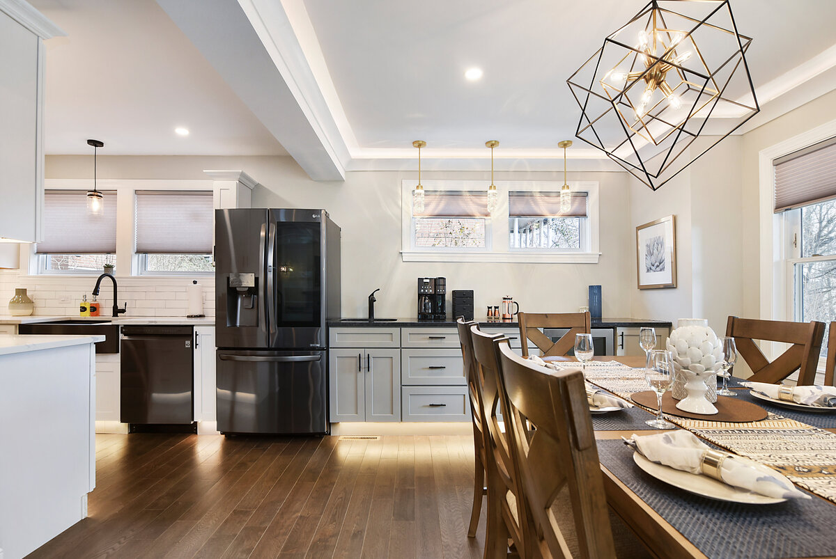 Professionally staged kitchen designed to maximize home value and buyer appeal