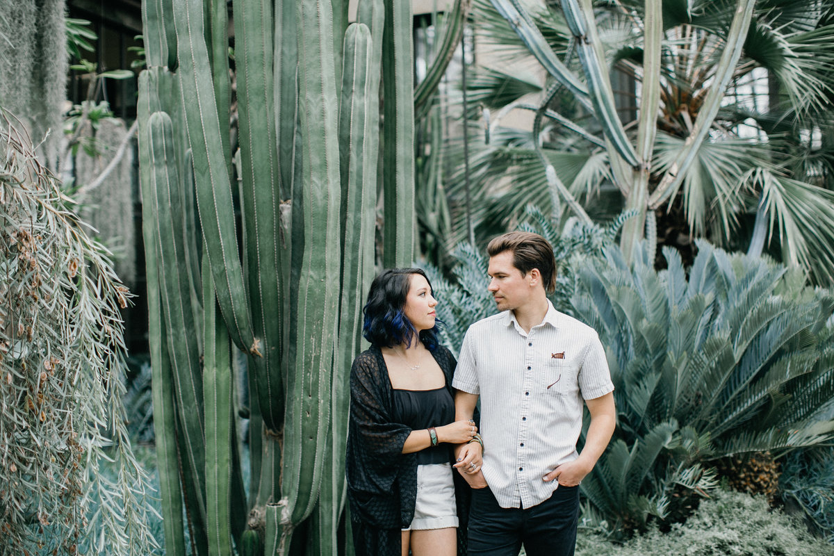 Indie inspired engagement styled shoot at Longwood Gardens, photography by Sweetwater.