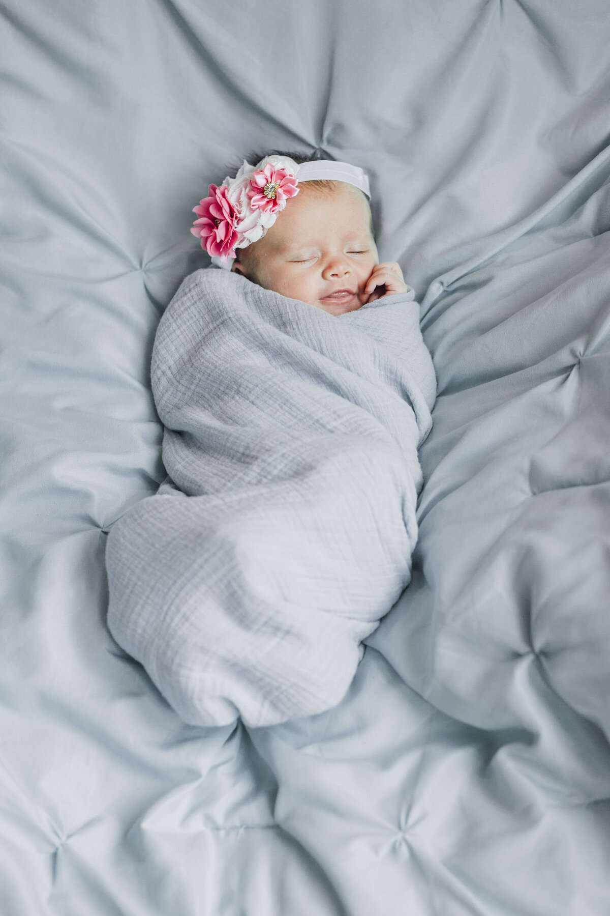 Newborn Photographer | Baby resting peacefully during in-home photo session | Hamilton Township, New Jersey