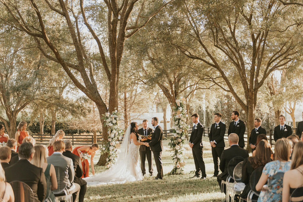 12 - Mision Lago Estate Wedding Enchanted Garden Ceremony - Tampa Bay Wedding Planner