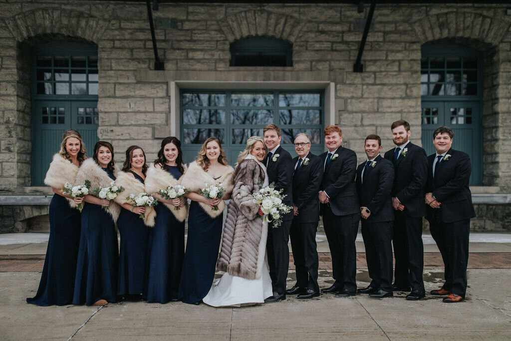 Bridal Party at the Machine Shop