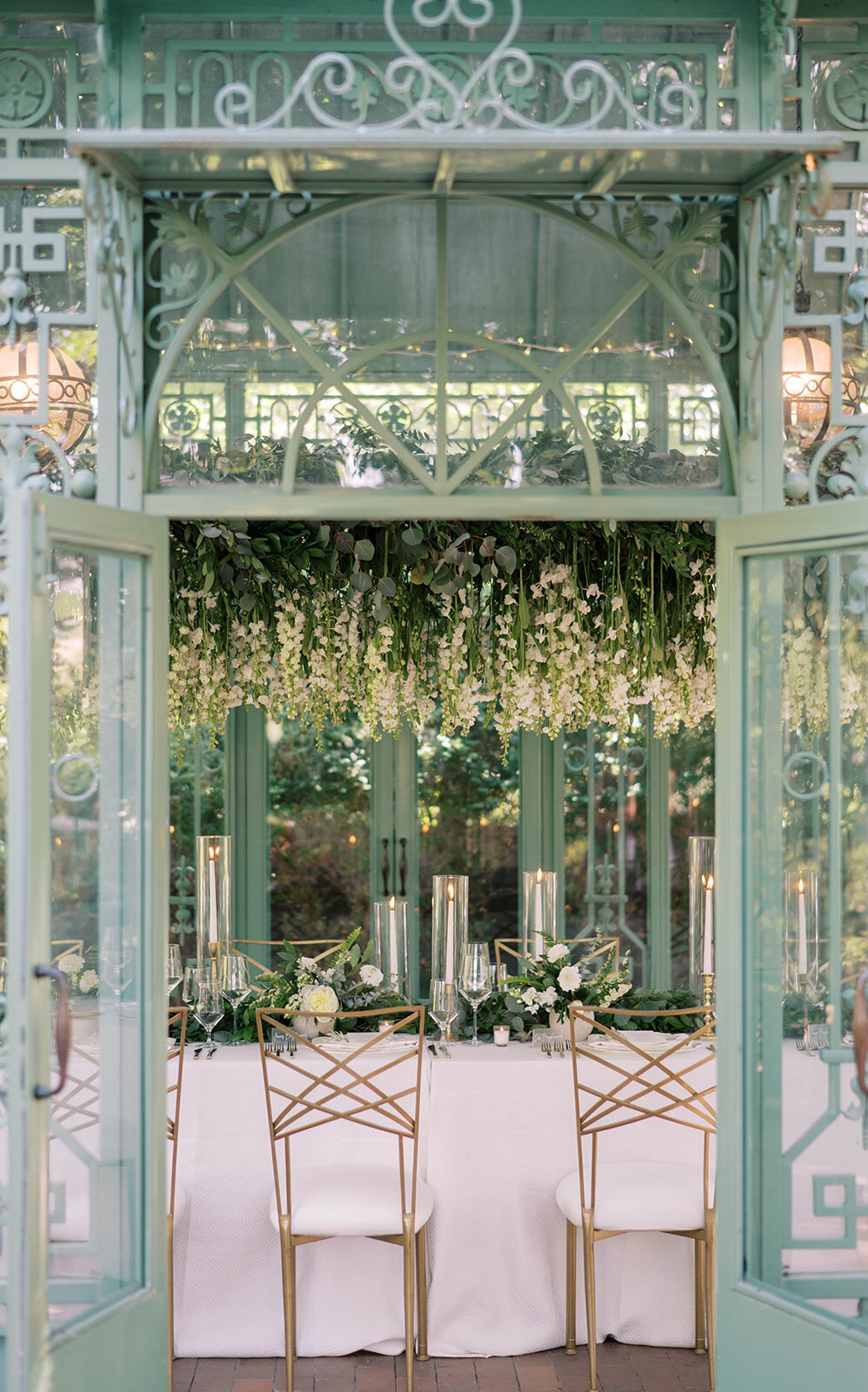 Denver Botanic Gardens wedding reception