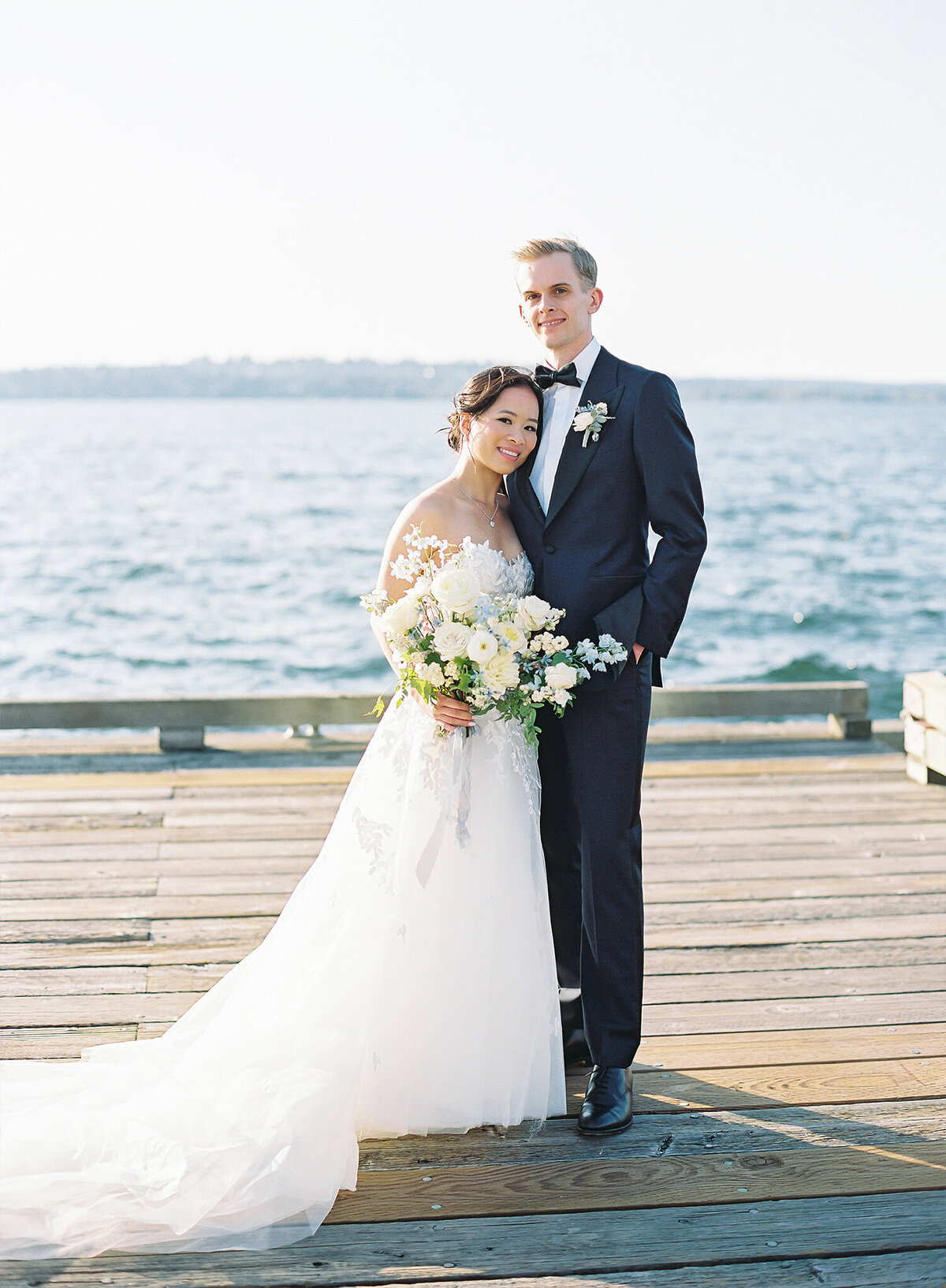 Woodmark Hotel Wedding Photographer, Wirkland - Seattle Waterfront Wedding - Film Photographer - Light and Airy - 38