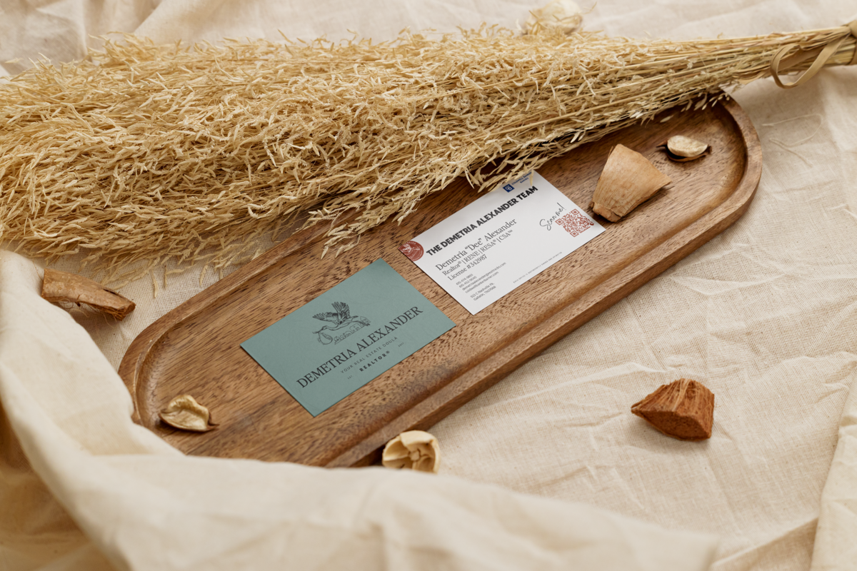 Two_Business_Cards_on_Tray